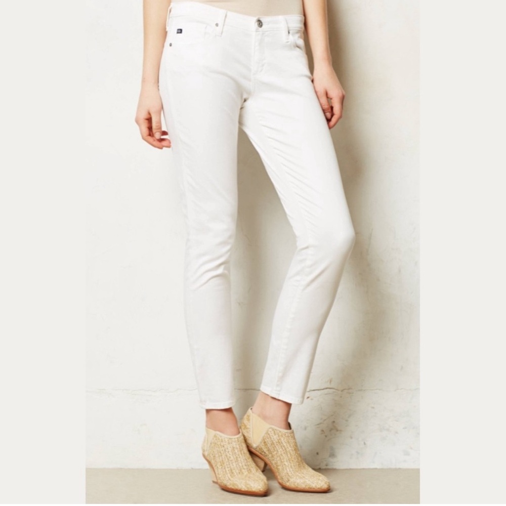 AG Adriano Goldschmied Stevie Ankle Jeans Off-White